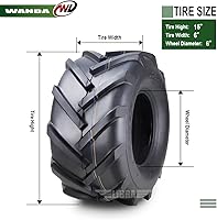 Vista 133 de WANDA One 18x7.50-8 Lawn Mower Cart Turf Tires P332 /4PR