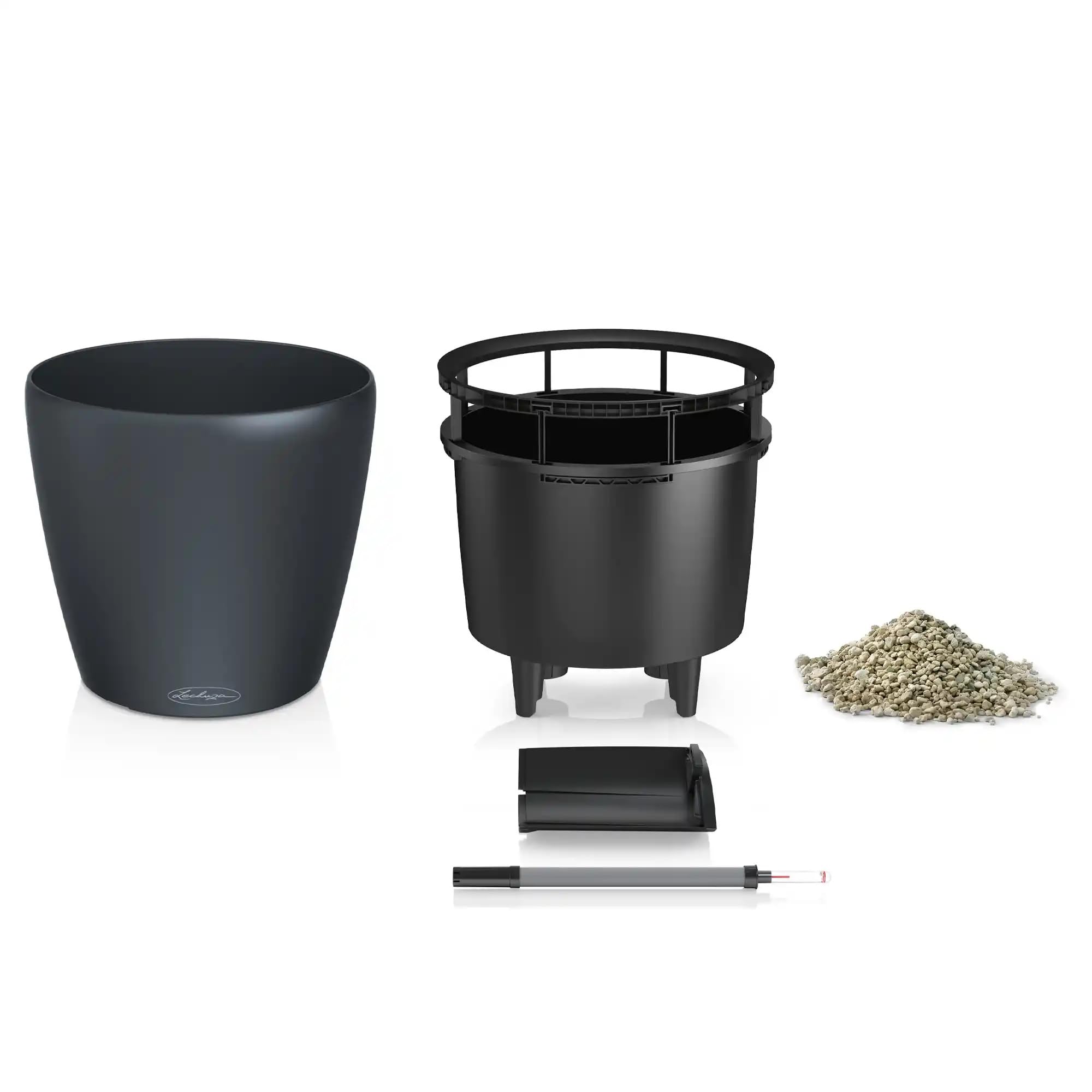 Lechuza - Macetero Classico Color LS marrón Arena con Sistema de riego Ø 35 × 32 cm|14282