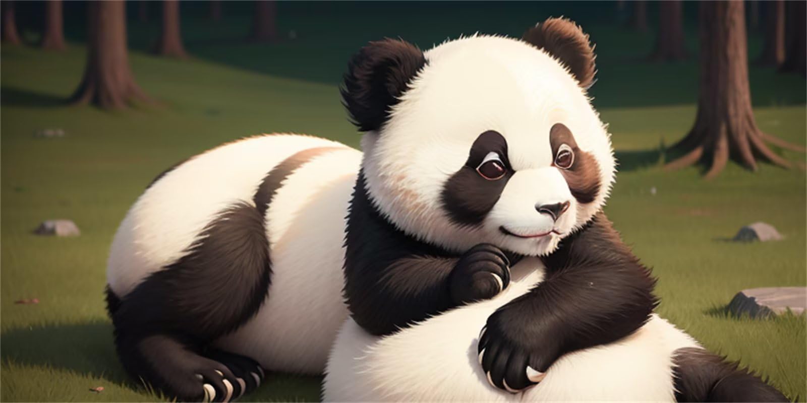 Loisir créatif anti-stress avec le diamant painting panda géant 70x140cm