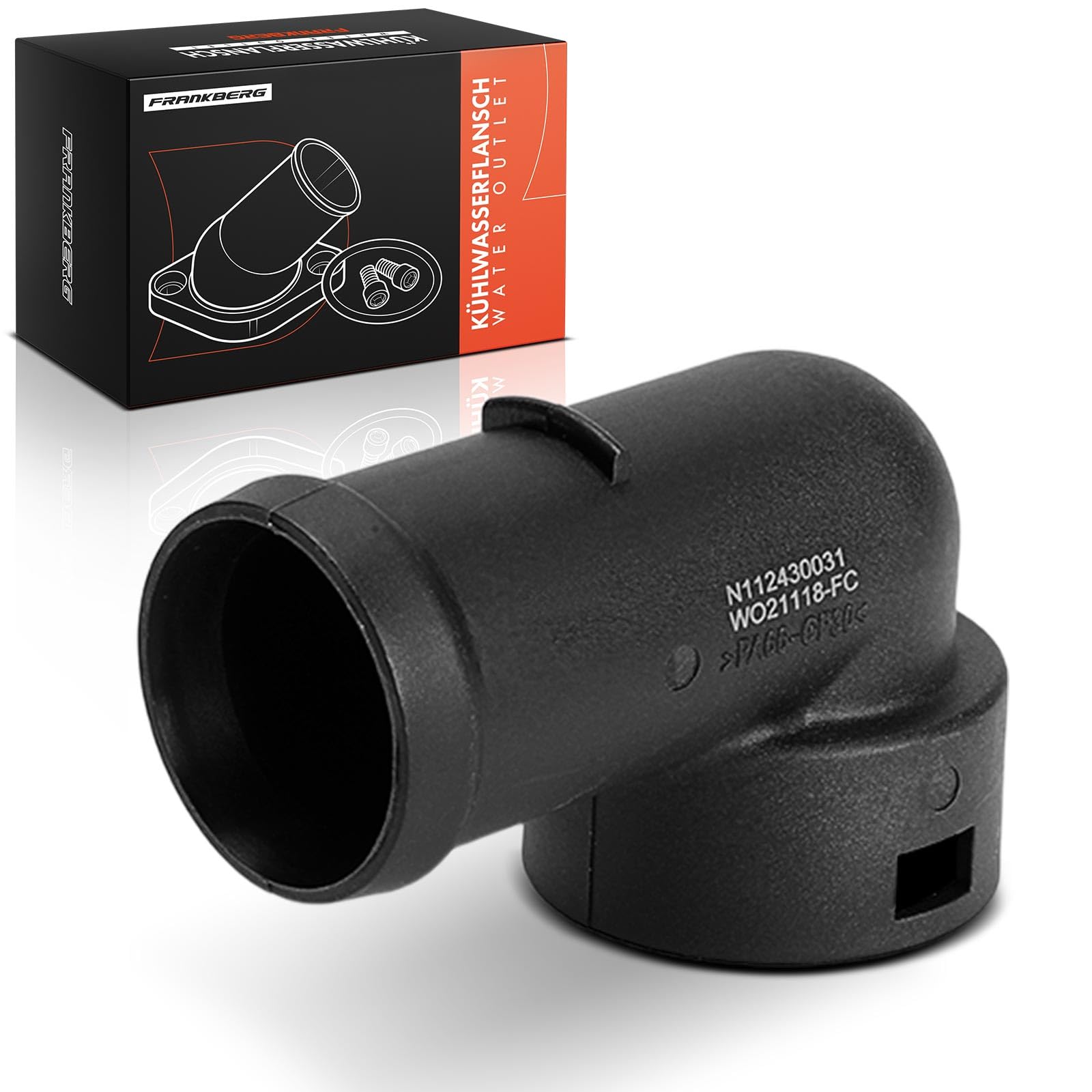 Frankberg Tubería de distribución de calefacción 032121118D | Compatible con: Polo 9A 9N, Fabia I Saloon 6Y3, Fabia I Combi 6Y5, Ibiza III 6L1, Polo Saloon 9A2 9A4 9A6 9N2