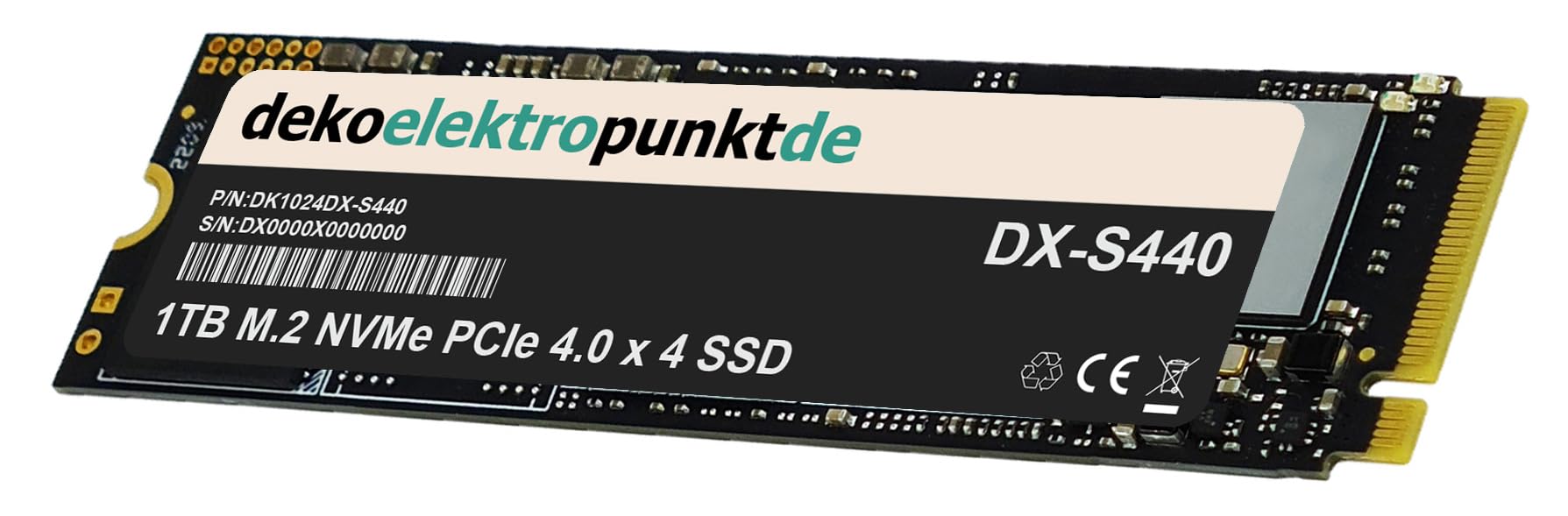 dekoelektropunktde 1TB M.2 NVMe Gen4 SSD Hard Drive Suitable for