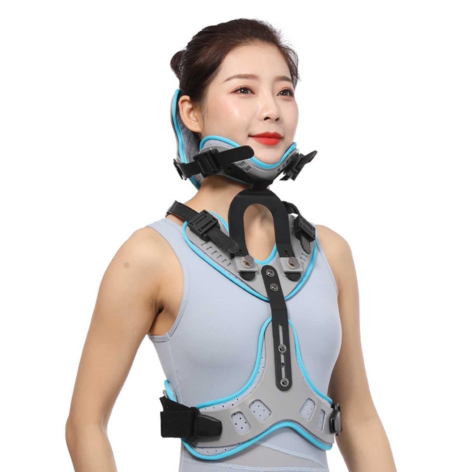 Buy Men and Woman Cervical Thoracic Orthosis, Adjustable Head Neck