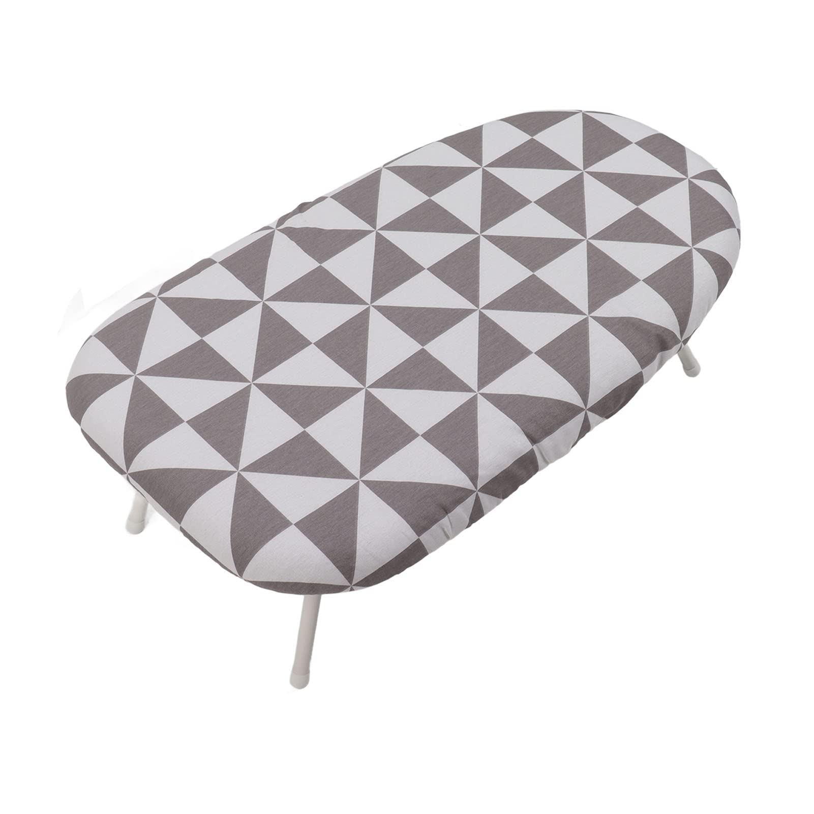 Tabla de Planchar para Encimera de Viaje, Portátil, con Cubierta Extraíble para Espacios Pequeños, Patas Antideslizantes para Viajeros y Salas de Manualidades (prismático Simple)