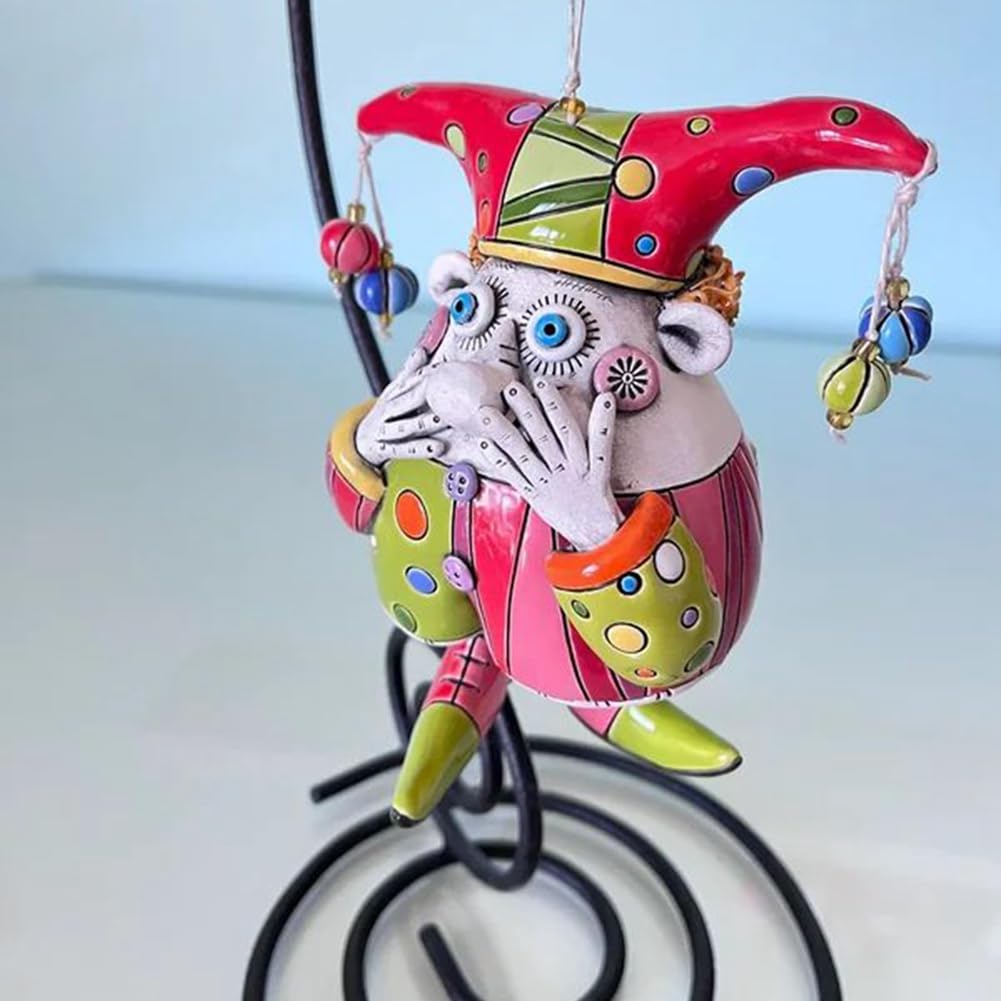 Amazon.co.jp: Ofegtom （オウバンゲ） カラフルなピエロのベル飾り 