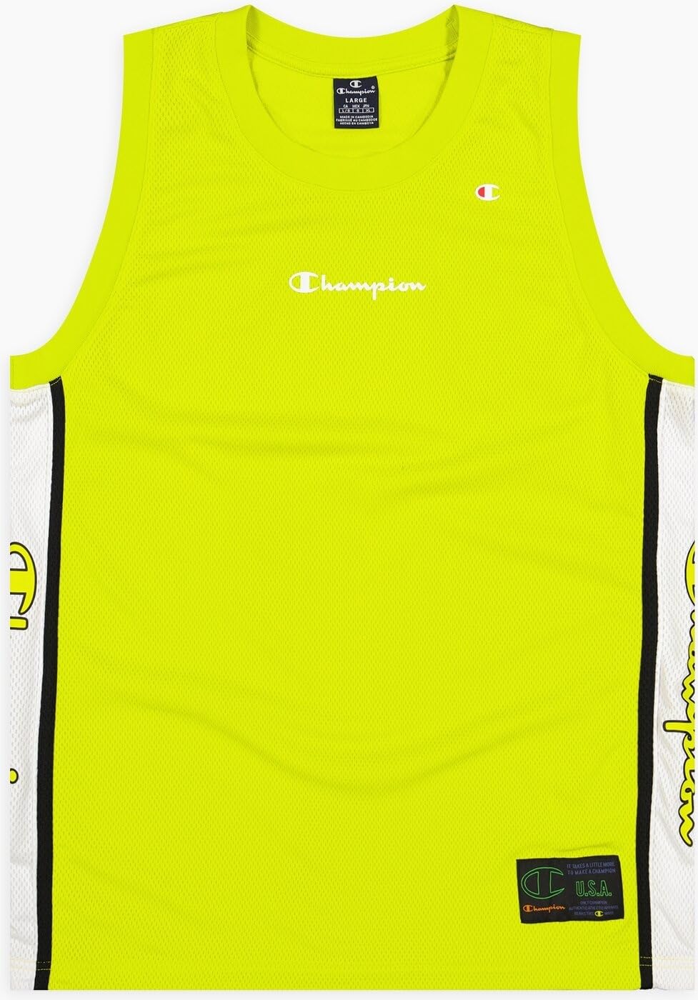 Champion Canotta Traforata Uomo Basket 217213 (XS, Slh/Wht/NBK)