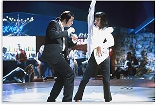 Pulp Poster Fiction Movie Poster Print Decorative Painting Canvas Wall Art Living Room Posters Bedroom Painting Unframe-style12x18inch(30x45cm)