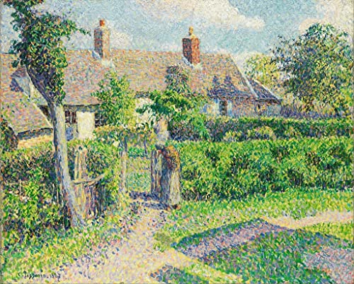 Toile Paysannes Eragny Pissarro 60x90cm pour habiller un grand mur vide avec élégance