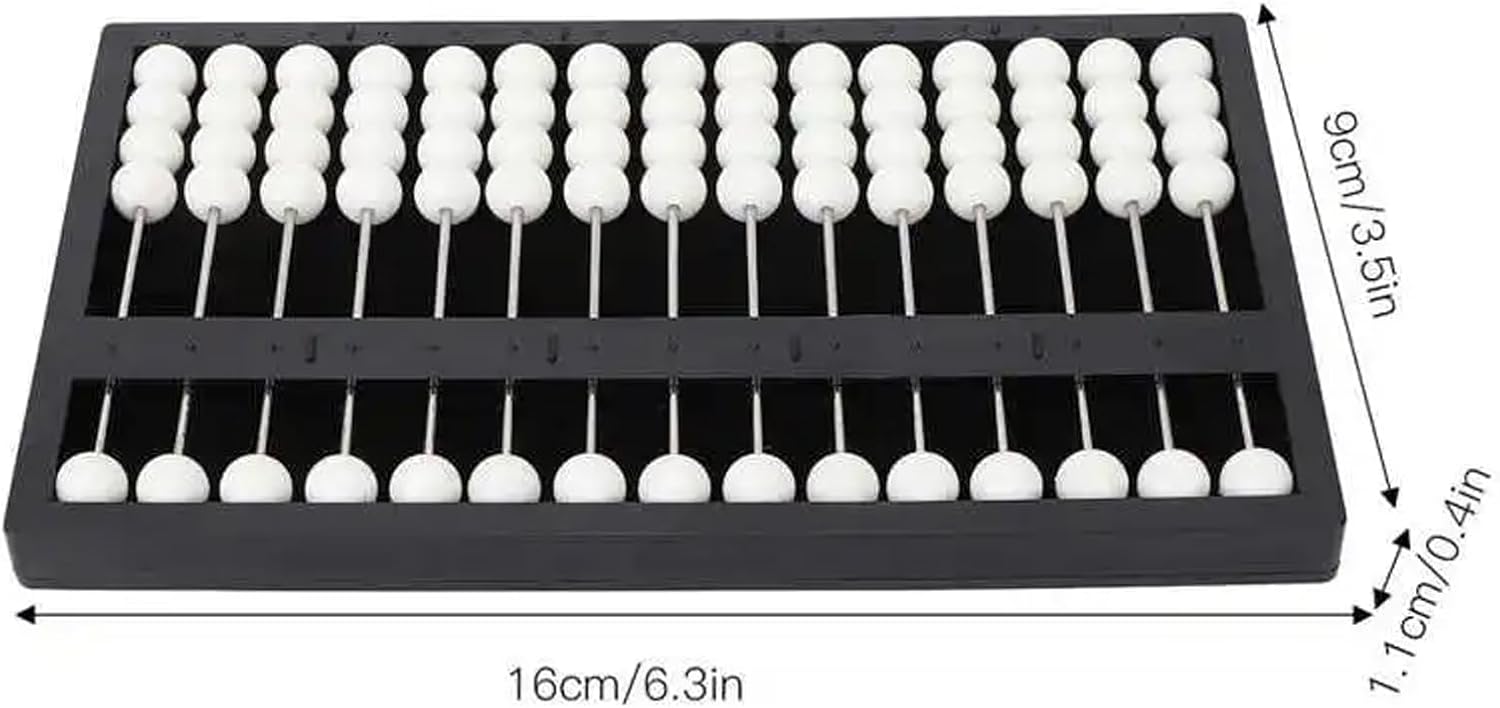Mathematic Education,Classic Abacus, Chinese Abacus 1pcs Professional Mathematic Abacus Learning Tool for Early Education for Long Time Use Home Kindergarten Boys Girls