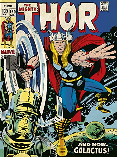 Pyramid International Thor (Galactus) -Canvas Print 30 x 40cm, Wood, Multi-Colour, 30 x 40 x 1.3 cm