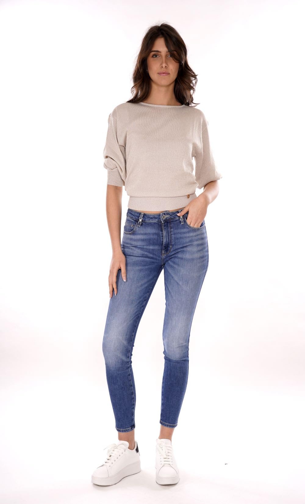 Yes Zee Maglia Donna - Beige M415LH00222