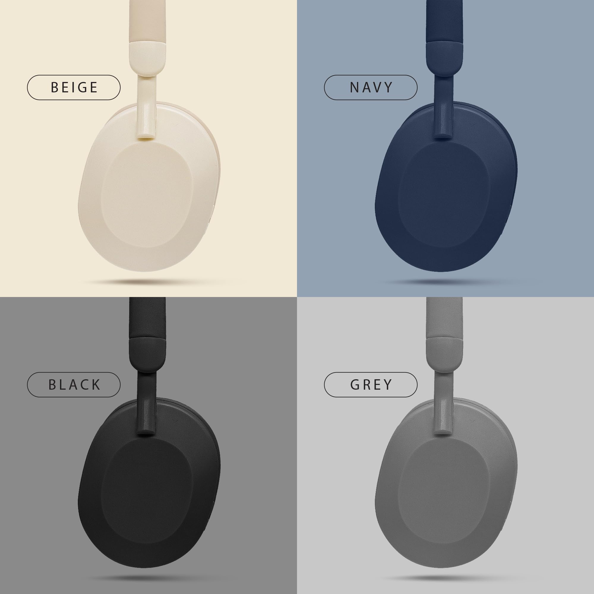 Gabba Goods Aura Premium Wireless Over-Ear Headphones, Built-in Mic, SD Card, High-Res Audio, 6H Playtime, for Travel, Home, Work TV,PC,Gaming,Cellphone (Grey)