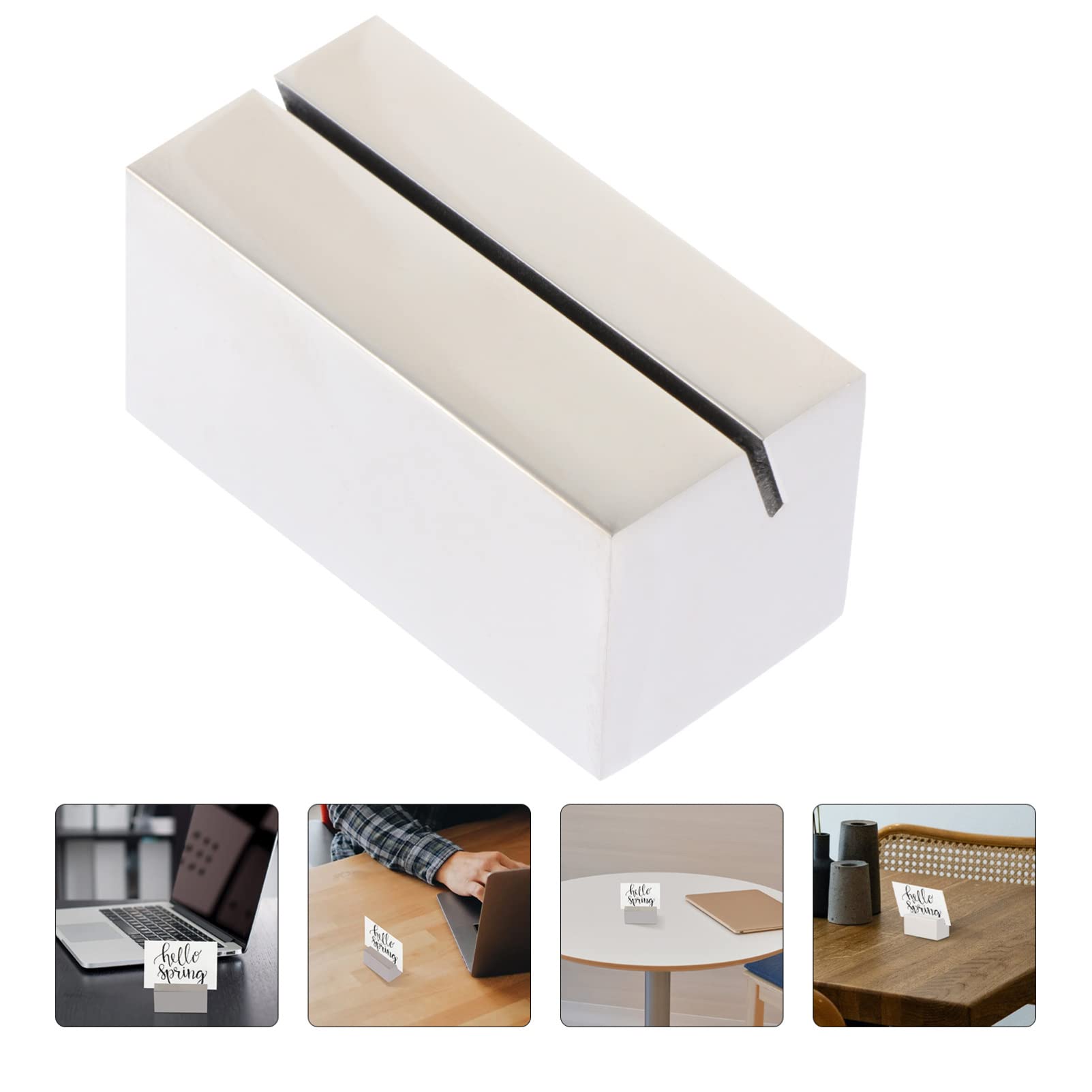 Amosfun Lot De 9 Porte-cartes De Visite En Acier Design Vintage Pour Bureau