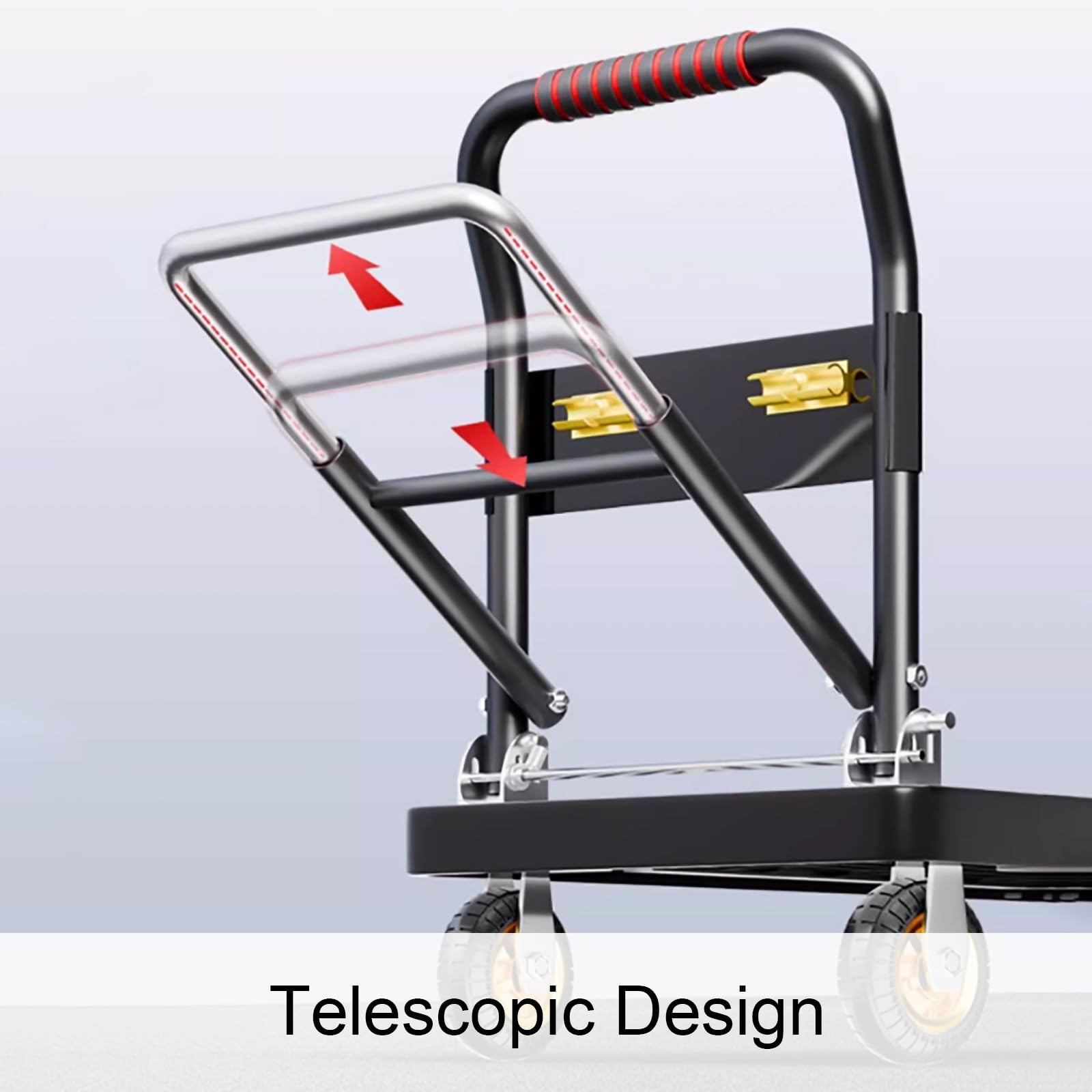 Carrello Pieghevole Resistente con Ruote - capacità di carico 750 kg (1650 libbre) per Magazzino, casa e Mercato - Carrello Portatile Blu per Un Facile Trasporto e stocca