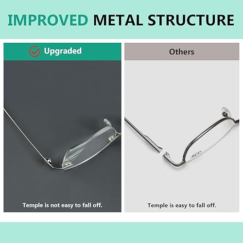 Miniatura 4 de Eyekepper Lentes de lectura sin marco para mujer, lectores ligeros sin montura para mujer