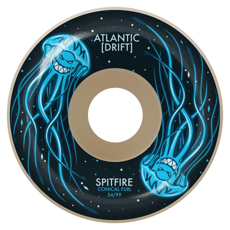 Spitfire Skateboard Wheels F4 99A Conical Full Atlantic Drift Natural 54mm