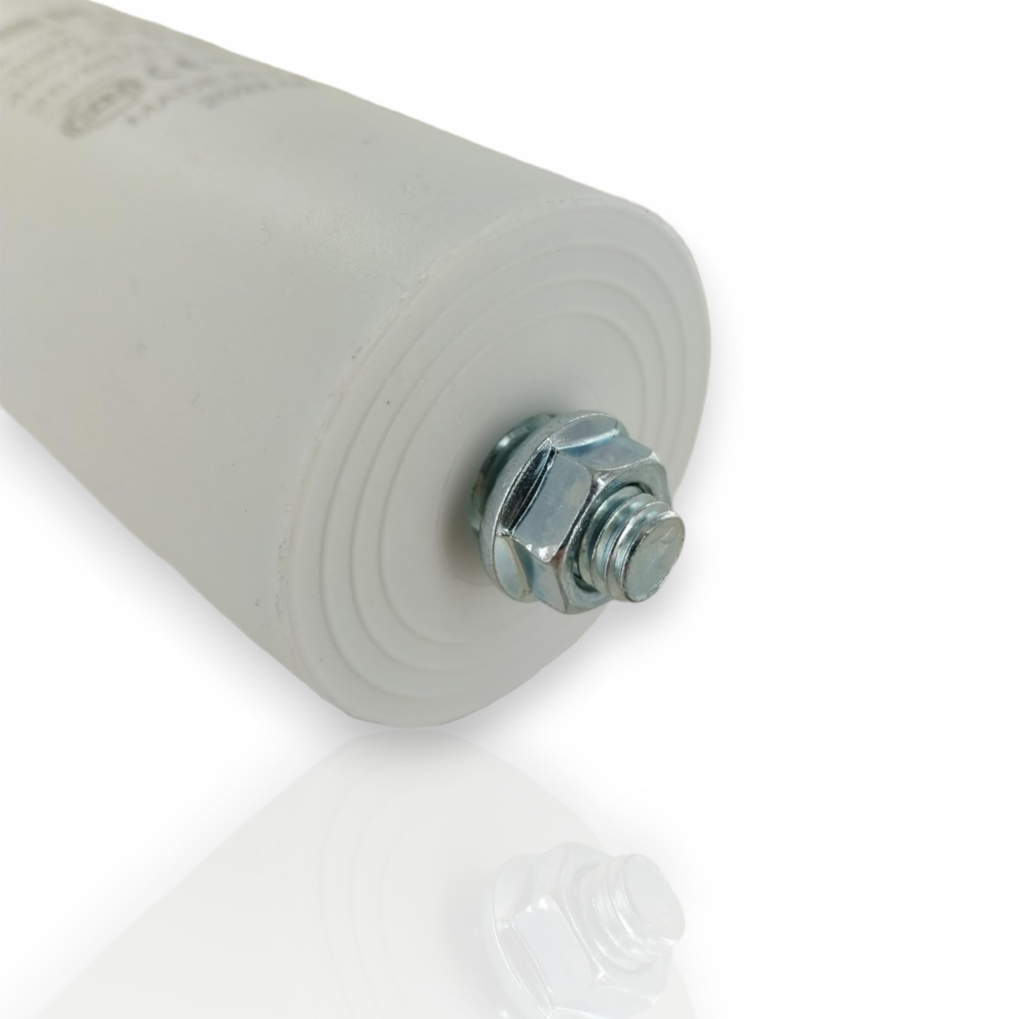 DL-pro Kondensator silnikowy 35µF 450 V Ø 45 x 95 mm uniwersalny z flagami wtykowymi AMP 6,3 mm i śrubą mocującą M8 CBB60, kondensator rozruchowy silnika do elektrycznych urządzeń domowych