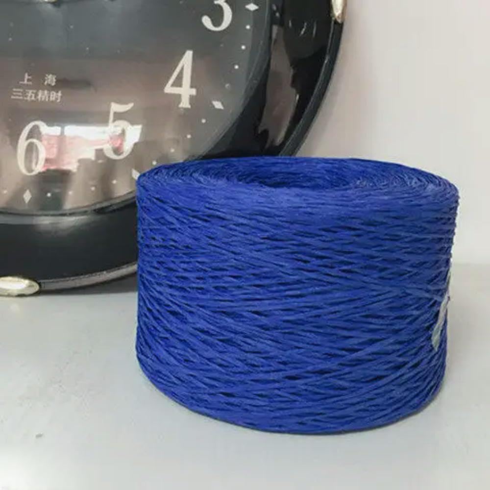 VIXDA 460g Summer Raffia Yarn for Hand Knitted Straw Hats Shoes Placemats Bag Wrapping Decoration Rug Ties Packaging DIY Plain Thread