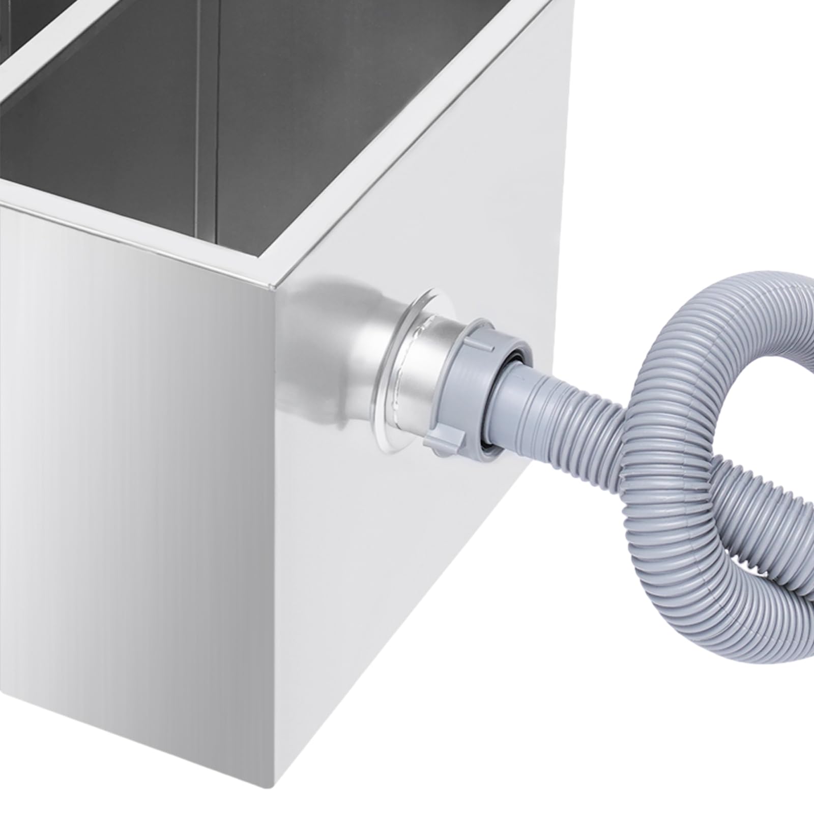 Séparateur de graisse en acier inoxydable 18-20 l - Séparateur de graisse commercial - Séparateur d'huile de cuisine - Séparateur de graisse - Évacuation - 4 niveaux de filtration - Fermeture