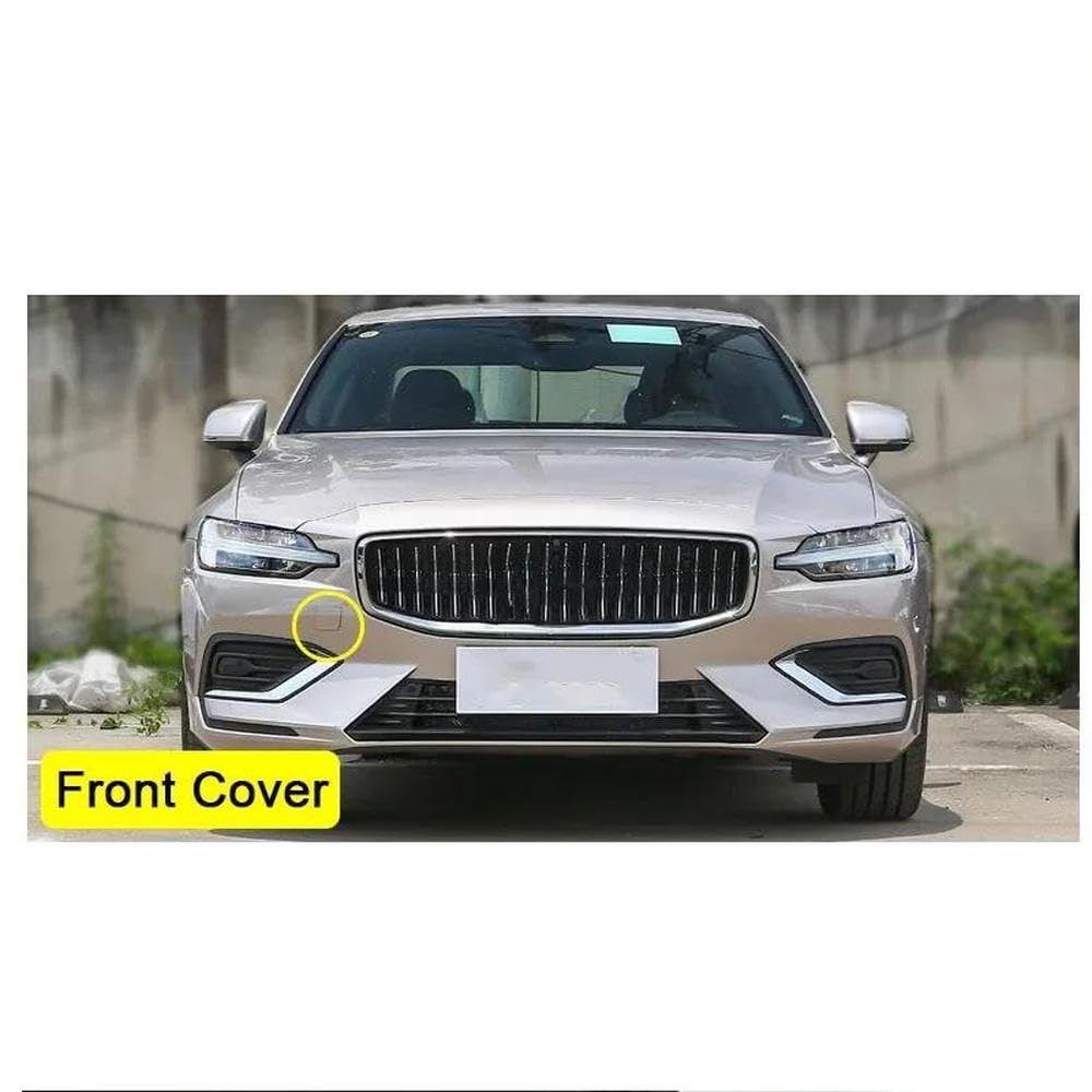 Copertura Gancio Traino Paraurti Anteriore Per Volvo S60 V60 2020 2021 2022 2023 Accessori Auto Parapolvere Paraurti(Silver)