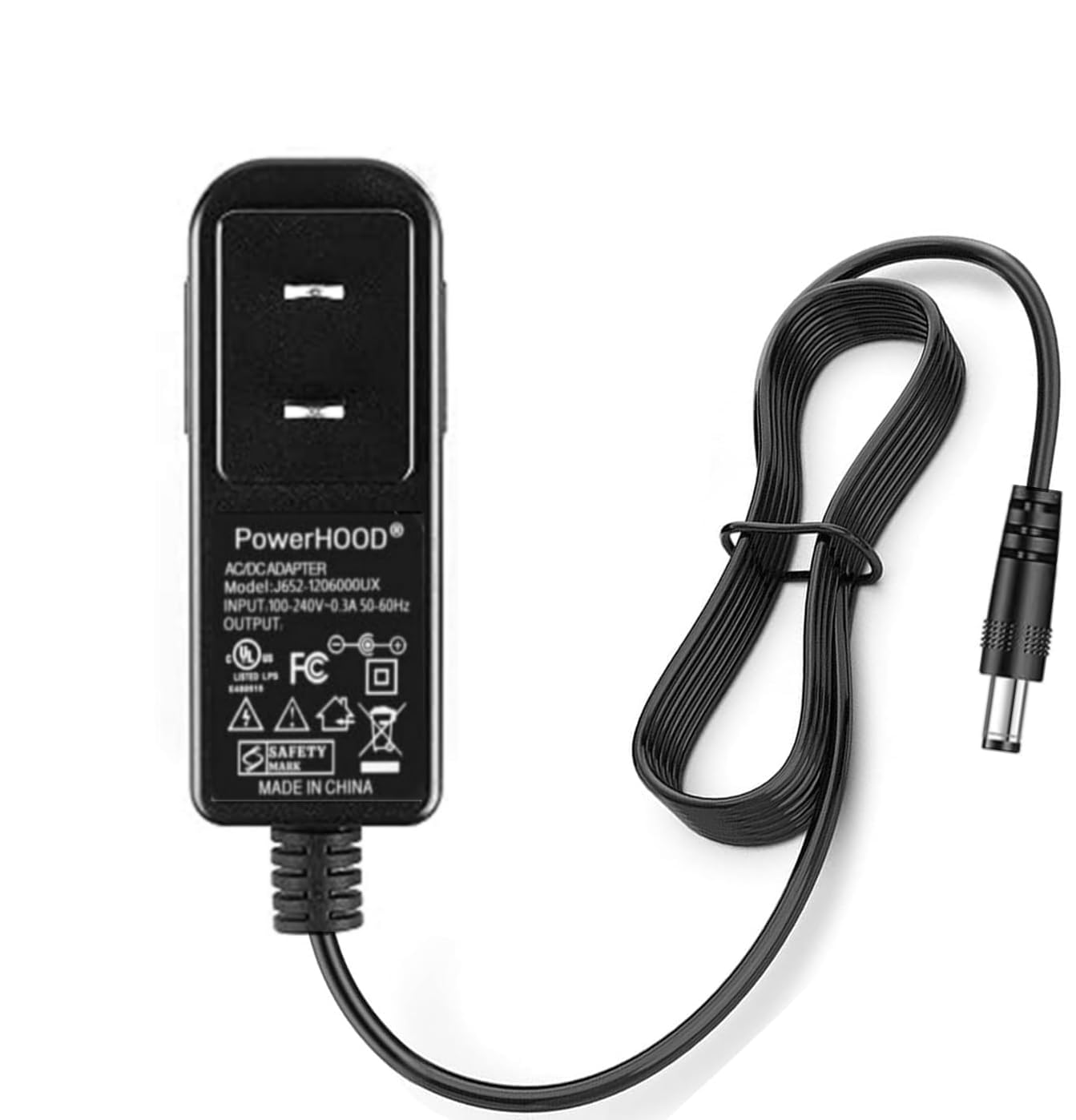 Amazon.com: PowerHOOD UL Listed 12v AC/DC Adapter Compatible with
