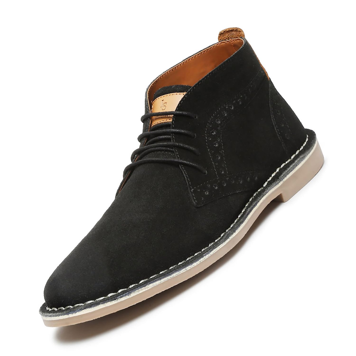 LOUIS STITCH Chukka Boots For Men| Suede Leather Boots for Men| High Ankle Casual Boot | Casual Office & Trekking Shoes | Hiking Boots for Men | Stitch Down Desert Boots |Size-UK06 Black [LSSDSUCKBGJB] (B0CGZP33J5) Amazon Price History, Amazon Price Tracker