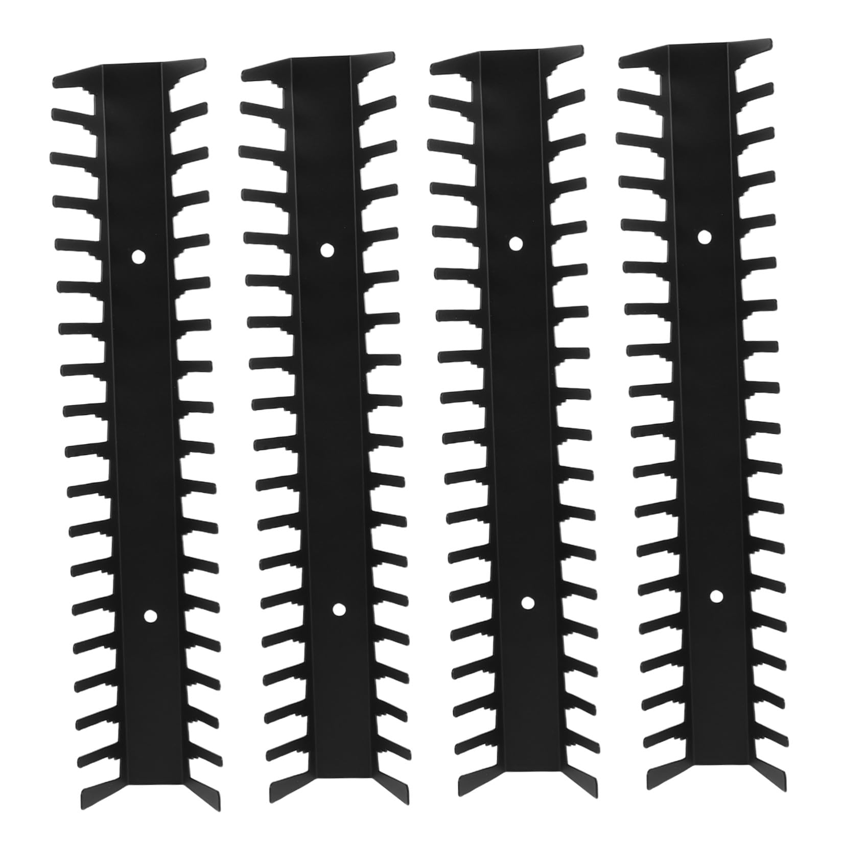 4 Piezas Soporte de Pared para Colección de Cd, Acero al Carbono