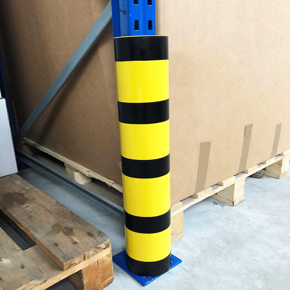 Regalanfahrschutz Rammschutz, Höhe 600 mm, für Palettenregale mit Holmbreite 76-120 mm