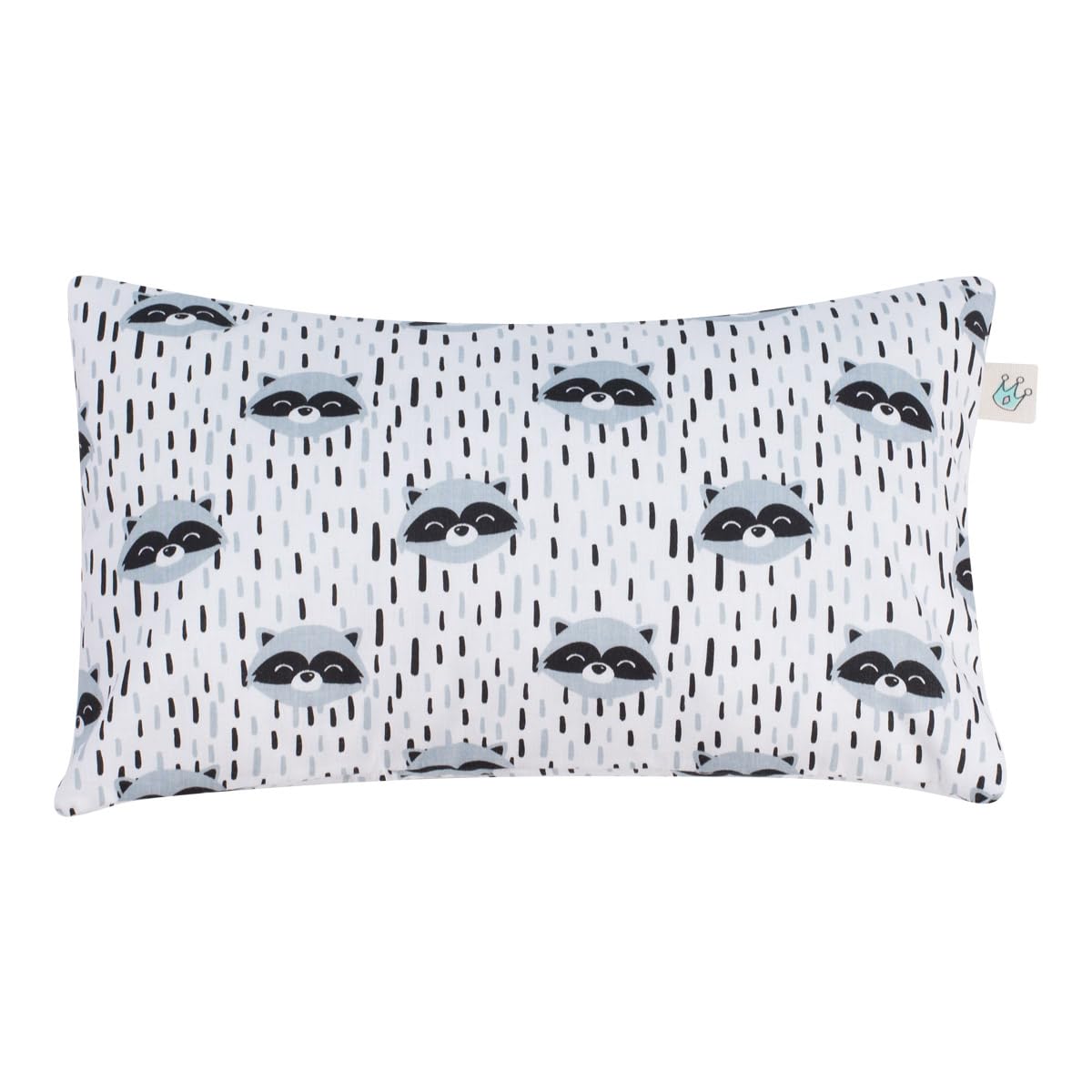 JYOKO Kids - Cuscino per bambini, con federa lavabile, 100% cotone, 32 x 20 cm (Pink Sparkles