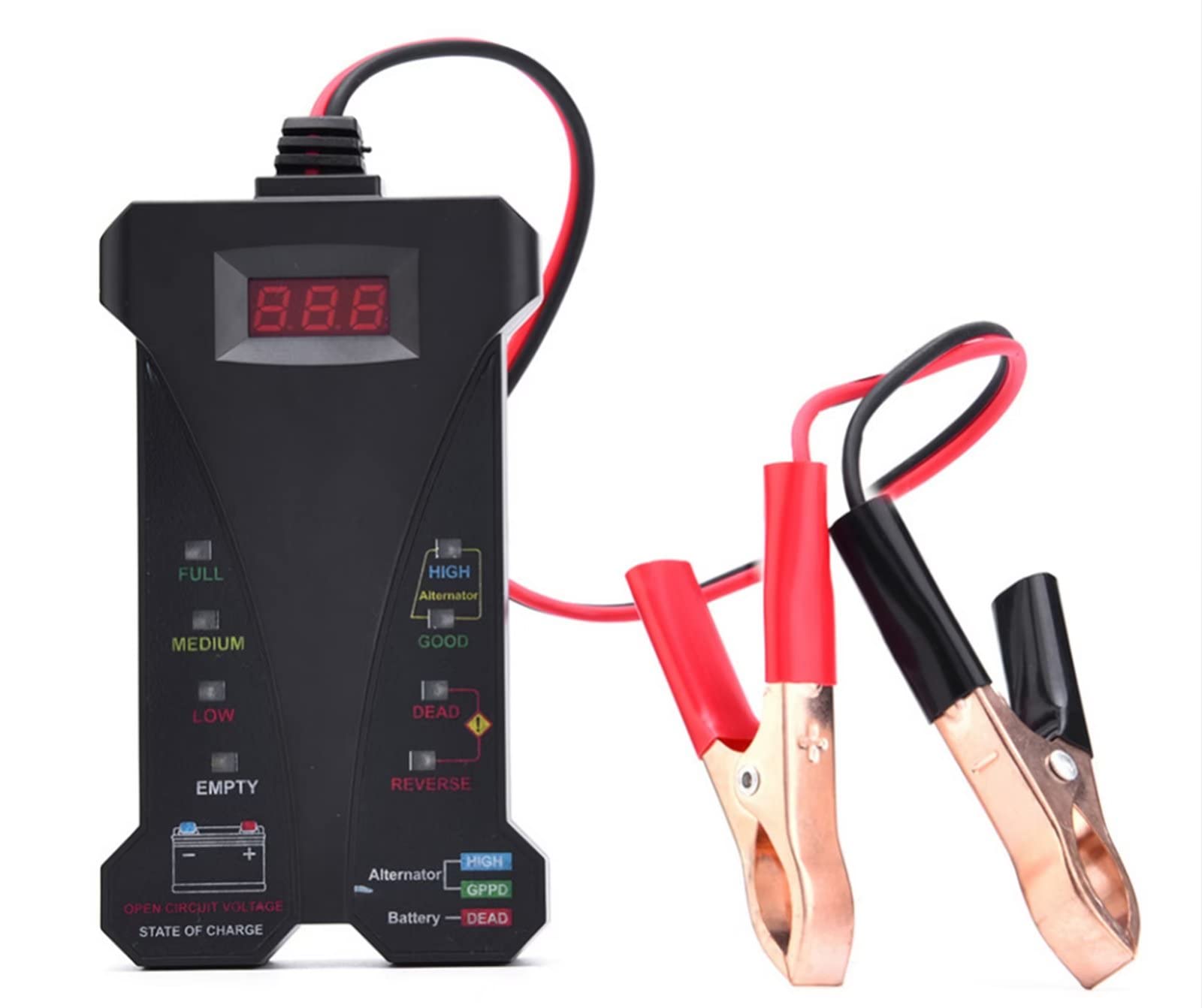 Ashata vérificateur de batterie 12 V 6 V / 12 V / 24 V analyseur d Ashata vérificateur de batterie 12 V 6 V / 12 V / 24 V analyseur d