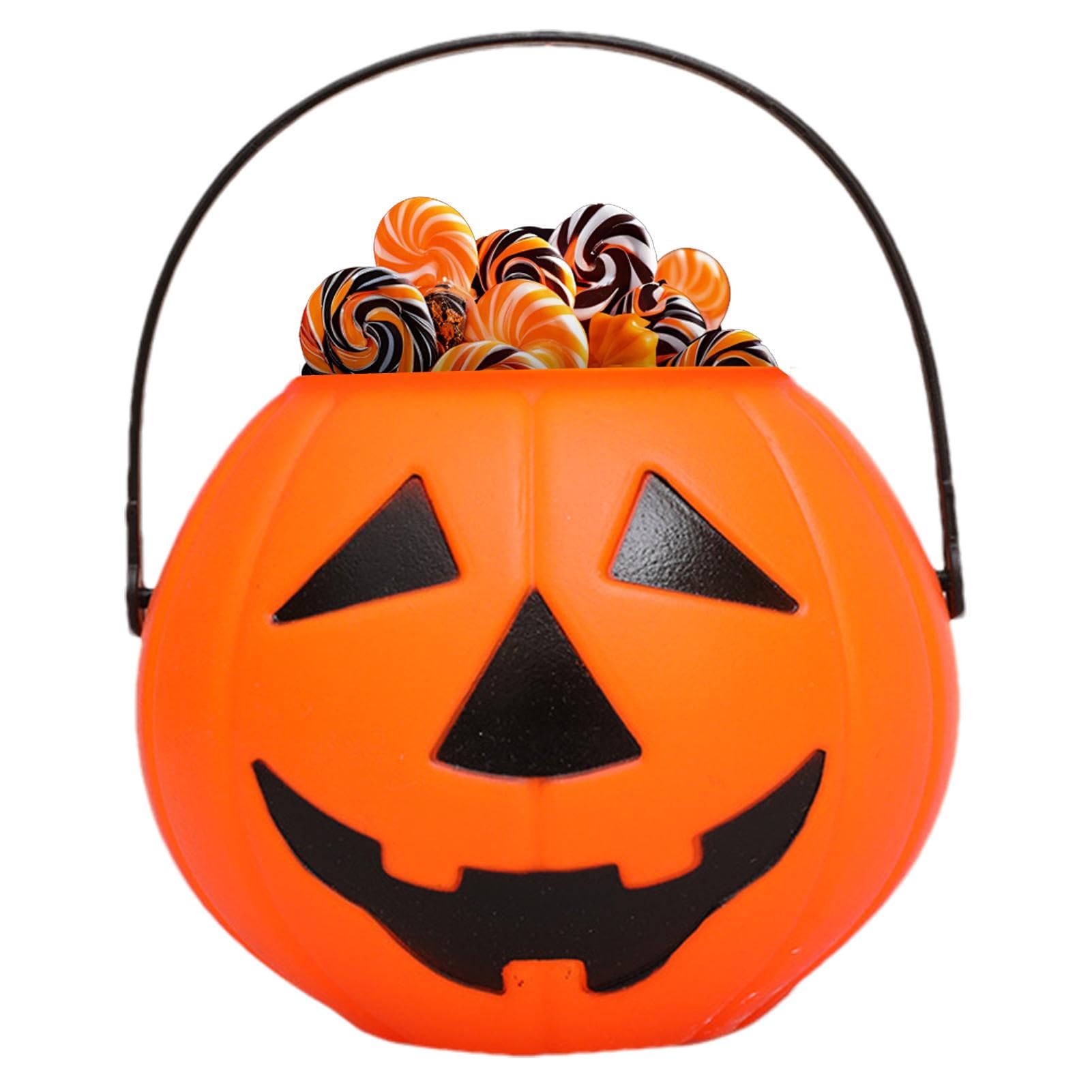 Amazon｜Dtharen ハロウィン パンプキン キャンディ バケツ、装飾用