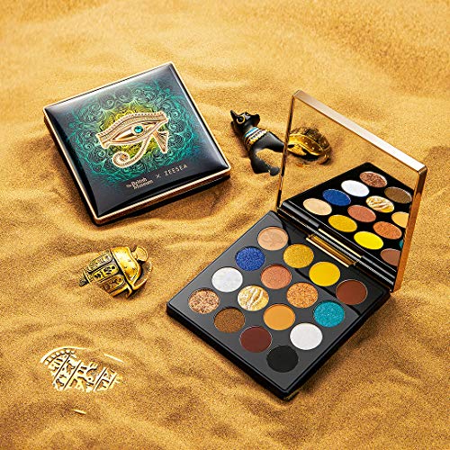 Zeesea The British Museum Egypt Collection Eyeshadow Shimmer Matte Glitter (#06 Eye Of Horus) 16 Colors Eyeshadow Palette #TOP2