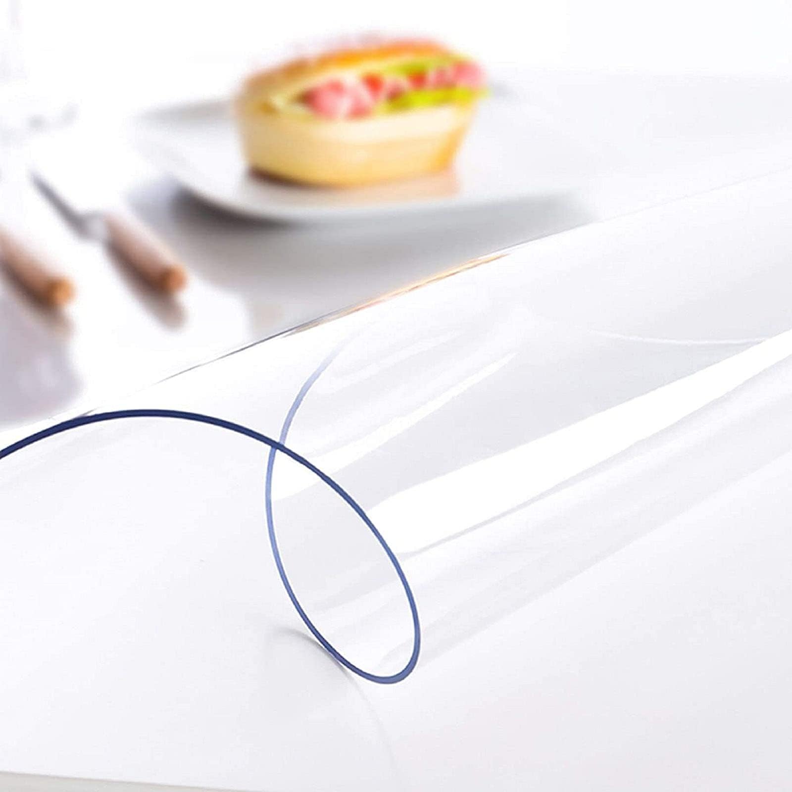 SUNNYNEST Clear PVC Table Cloth 150x100cm – 1.5mm Thick Waterproof & Anti-Slip Desk Protector for Home, Office, or Dining