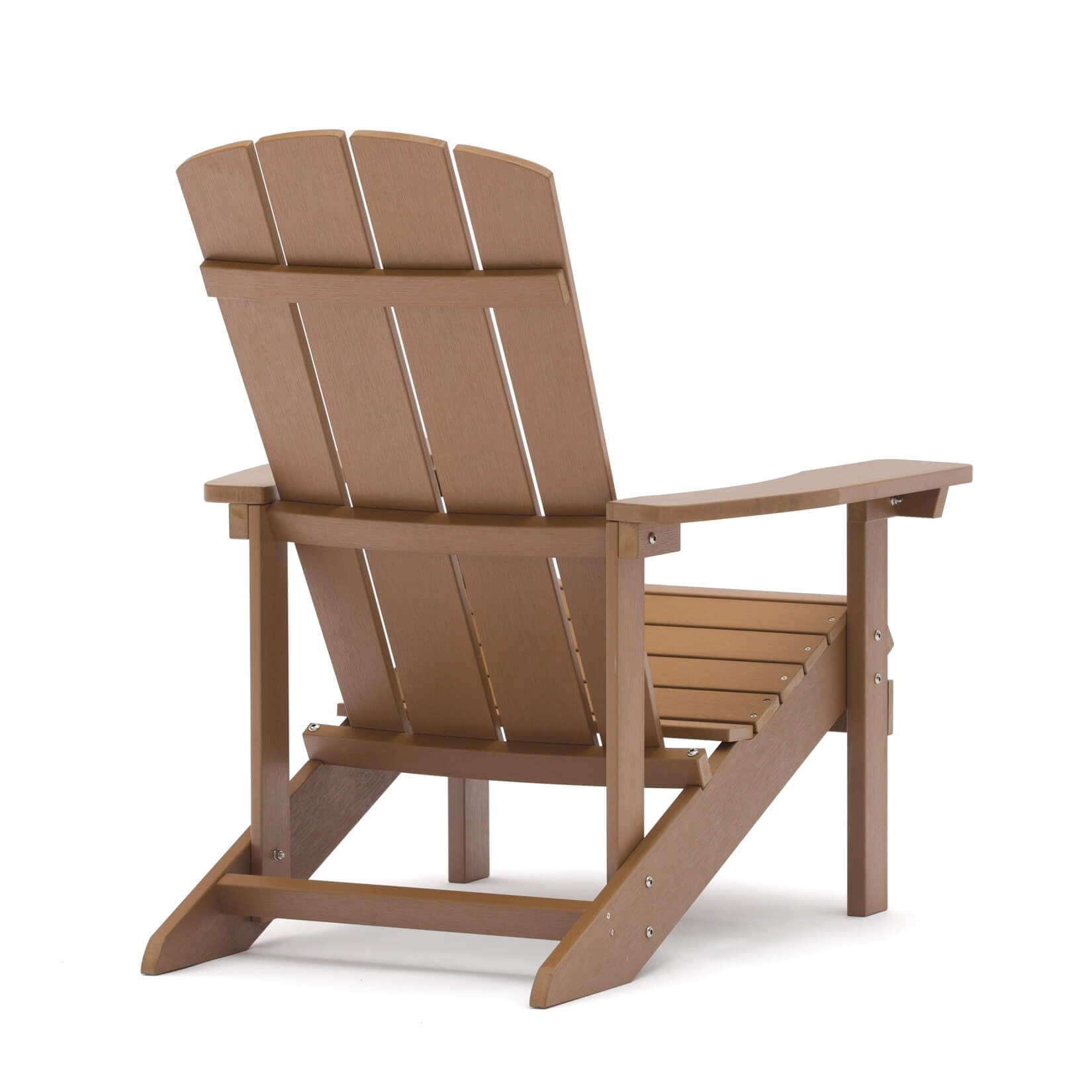 Home Deluxe - Chaise de Jardin Adirondack - CARINO, Couleur : Marron - Matière : Polystyrène, résistant aux intempéries - Largeur d'assise : 50 cm, Hauteur d'assise : 25/38 cm, Profondeur d'assise :
