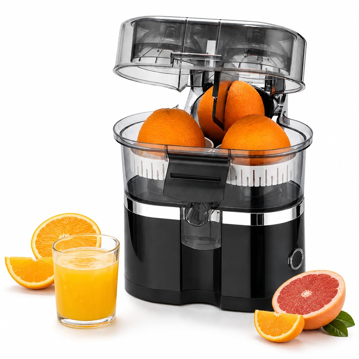 Presse-agrumes électrique, capacité 500 ml, extraction à double tête