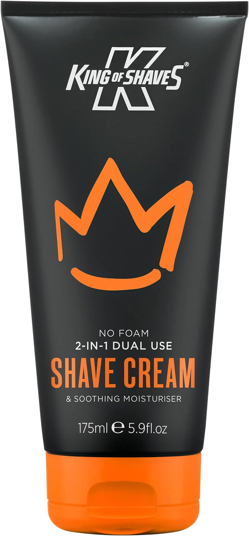 King of Shaves 2 in 1 No Foam Shaving Cream For Men, Post Shave Moisturiser, Moisturising Shave Cream Men 175ml