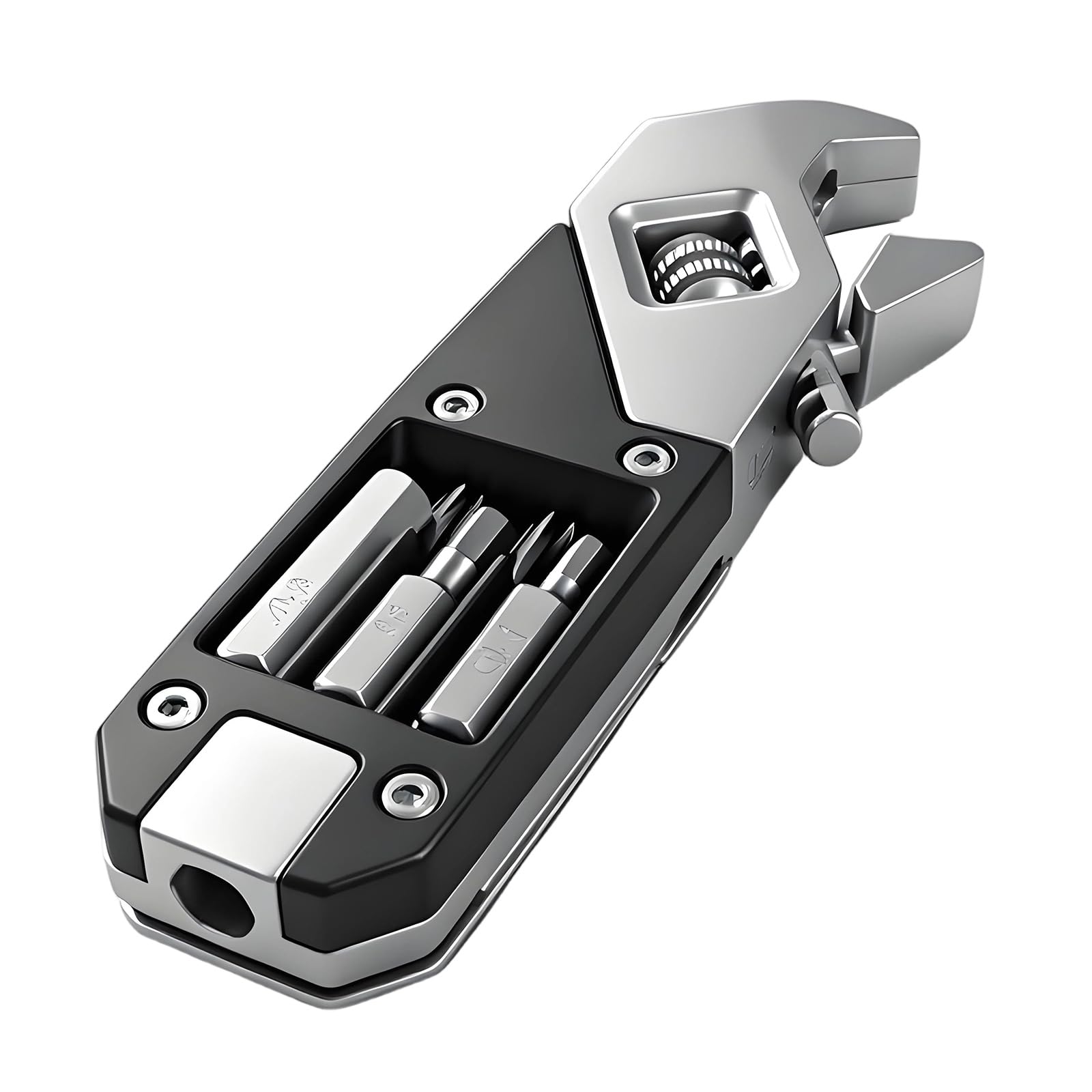 Kaeltsyn Wrench Large Openinlong Handle Universally Spanner Mechanical Workshop Hand Adjustable Wrench