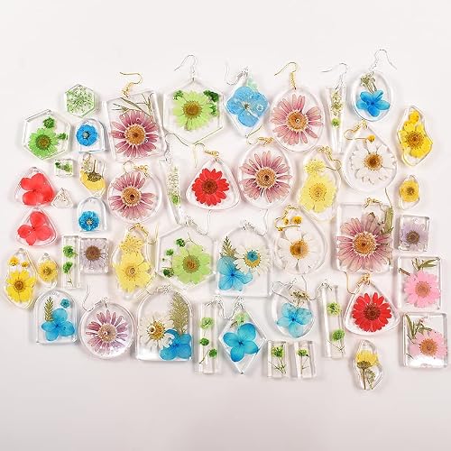 12 Set Earrings Resin Mold Jewelry Silicone Molds Epoxy Resin Round Diamond Triangle Hexagon Shaped For Women Earrings Pendant Necklace Ornament Keychain Earring Hooks, Diy Making Decor Art Crafts #TOP3