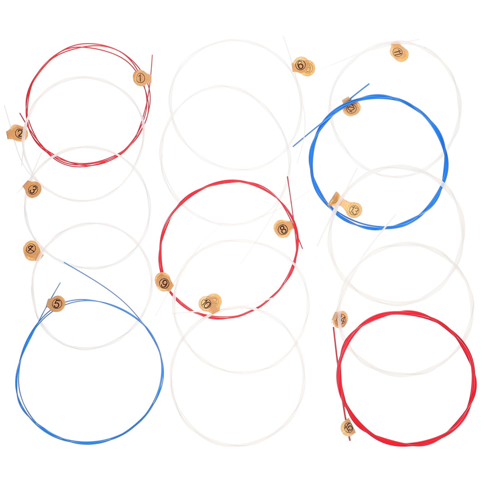 SUPVOX Corde Di Arpa In Nylon Per Piccola Arpa Set Di 15 Corde Di Ricambio Accessorio Musicale Con Suono Bilanciato E Risonanza Ricca