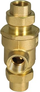 Midline Valve 190U012 Cast Iron Backflow Preventer, 1/2" FIP for Hydronic Heating - Lead-Free, Corrosion Resistant Replacement