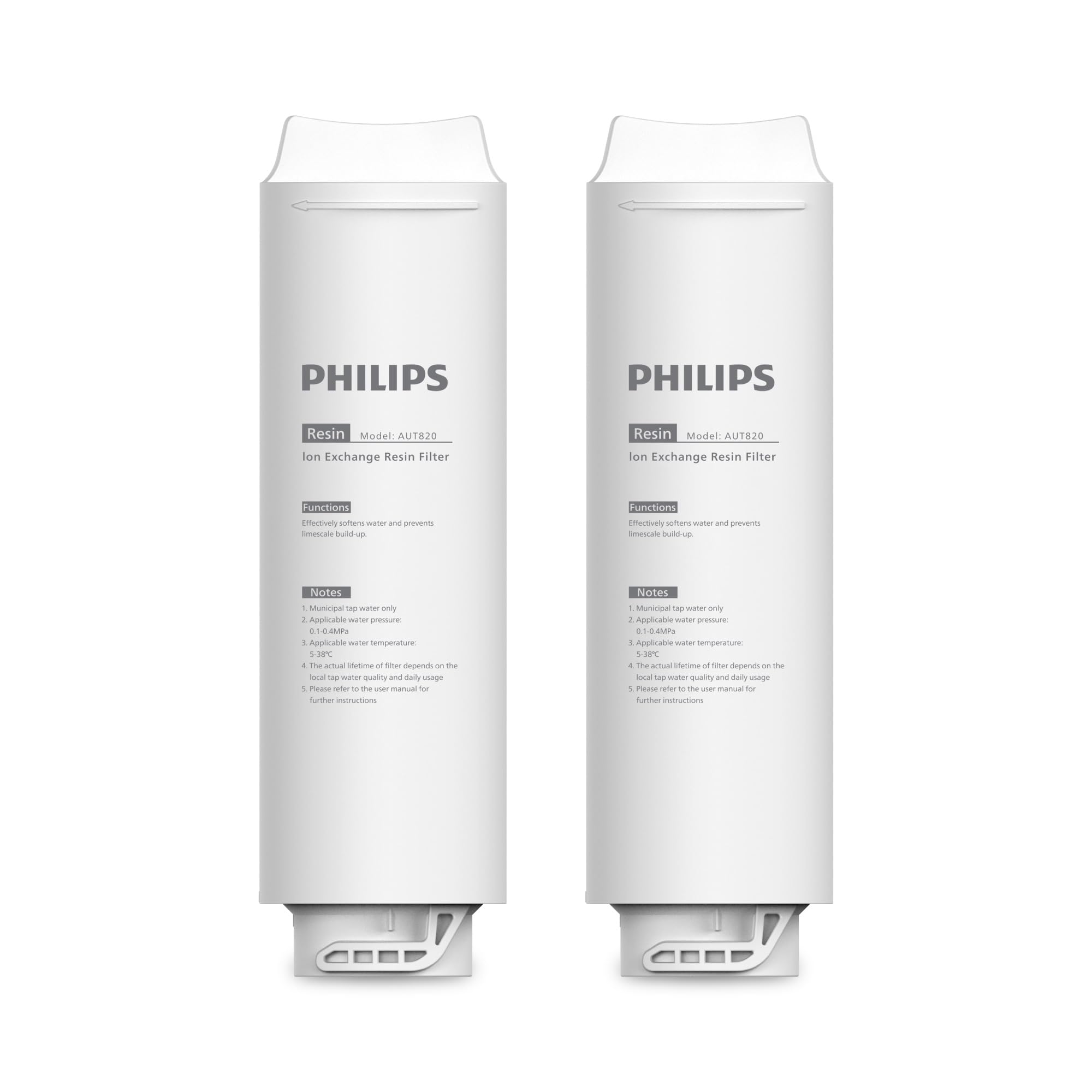 Cartuccia di ricambio Philips Water AUT820/10 – Gusto dell’acqua migliorato, lunga durata, installazione semplice, Confezione da 2