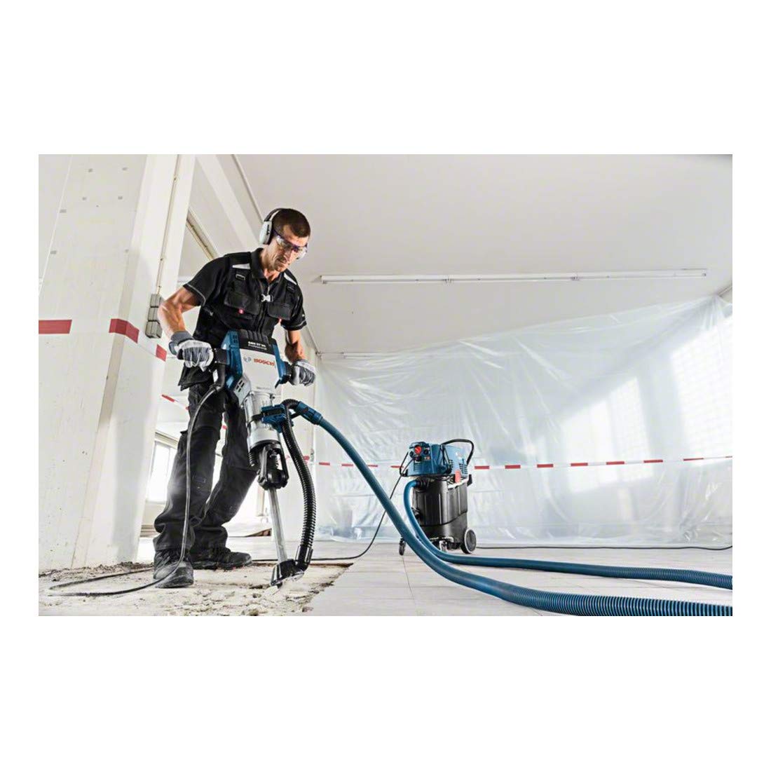 Bosch Professional: system odsysania pyłu GDE HEX (kompatybilność ze wszystkimi młotami wyburzeniowymi Bosch, waga 915 g)