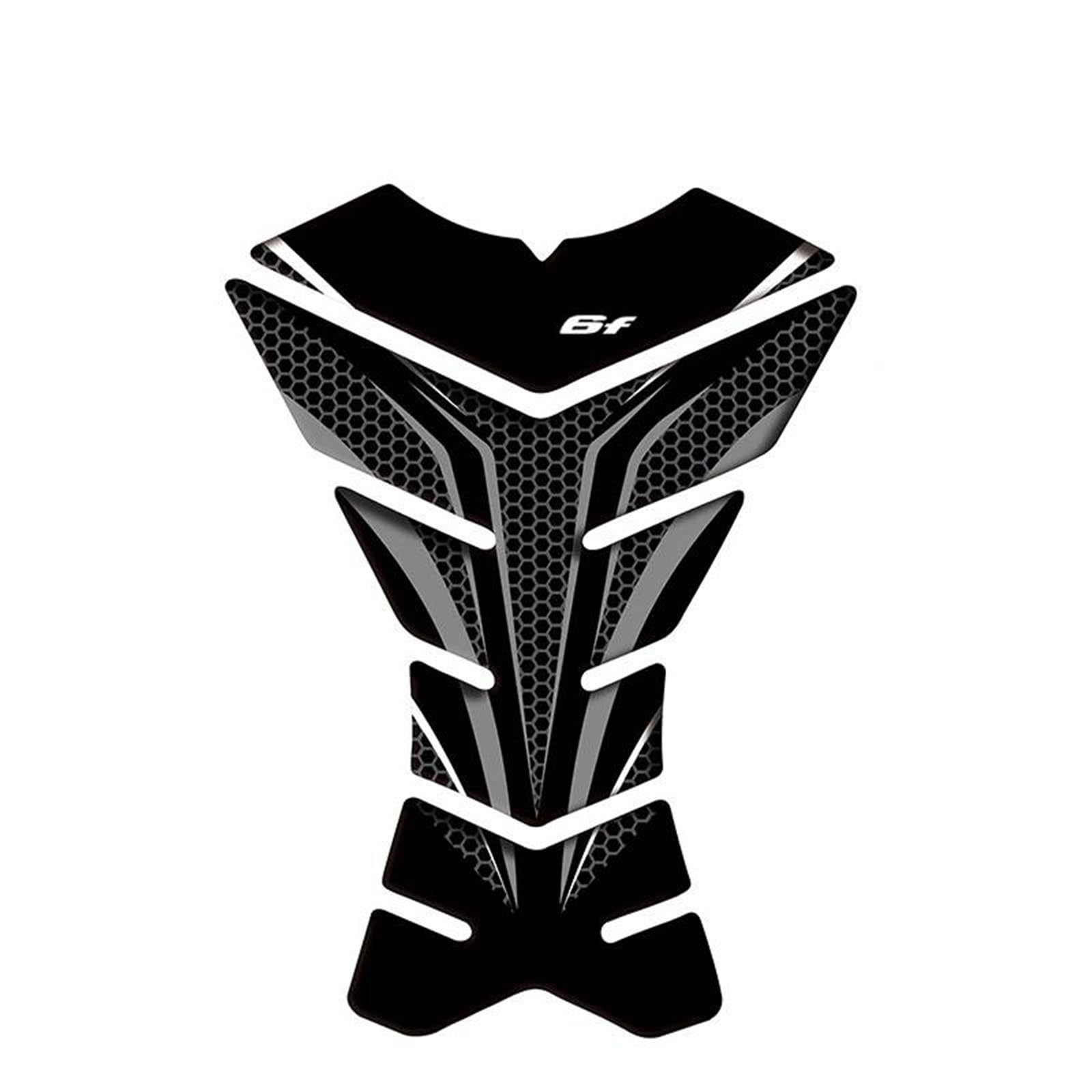 Carbon-Look Motorcycle Tank Pad Protector Decal for Kawasaki ER6F for ER-6F Fairing Sticker(Color7)