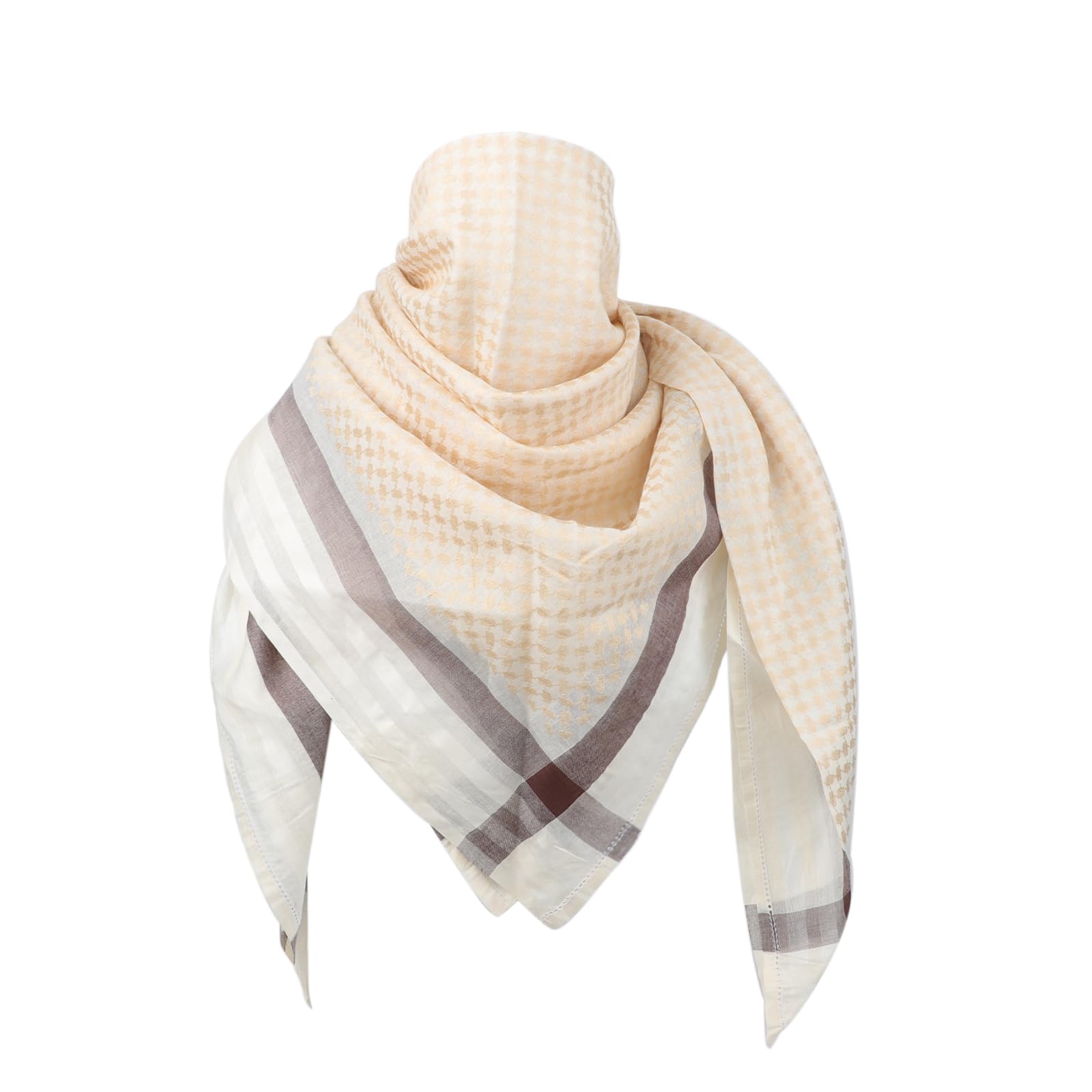 PURFUN Men's Large Arab Shemagh Headscarf Muslim Headcover Shawl Keffiyeh Arabic Scarf