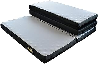 西川 点で支える マットレス シングル 高反発 四つ折り 体圧分散 安眠工房「帳 -tobari-」厚さ8cm メッシュ生地 150N ウレタン 凸凹 敷き布団 高反発マットレス 寝返りしやすい 西川 97×195 cm 圧縮