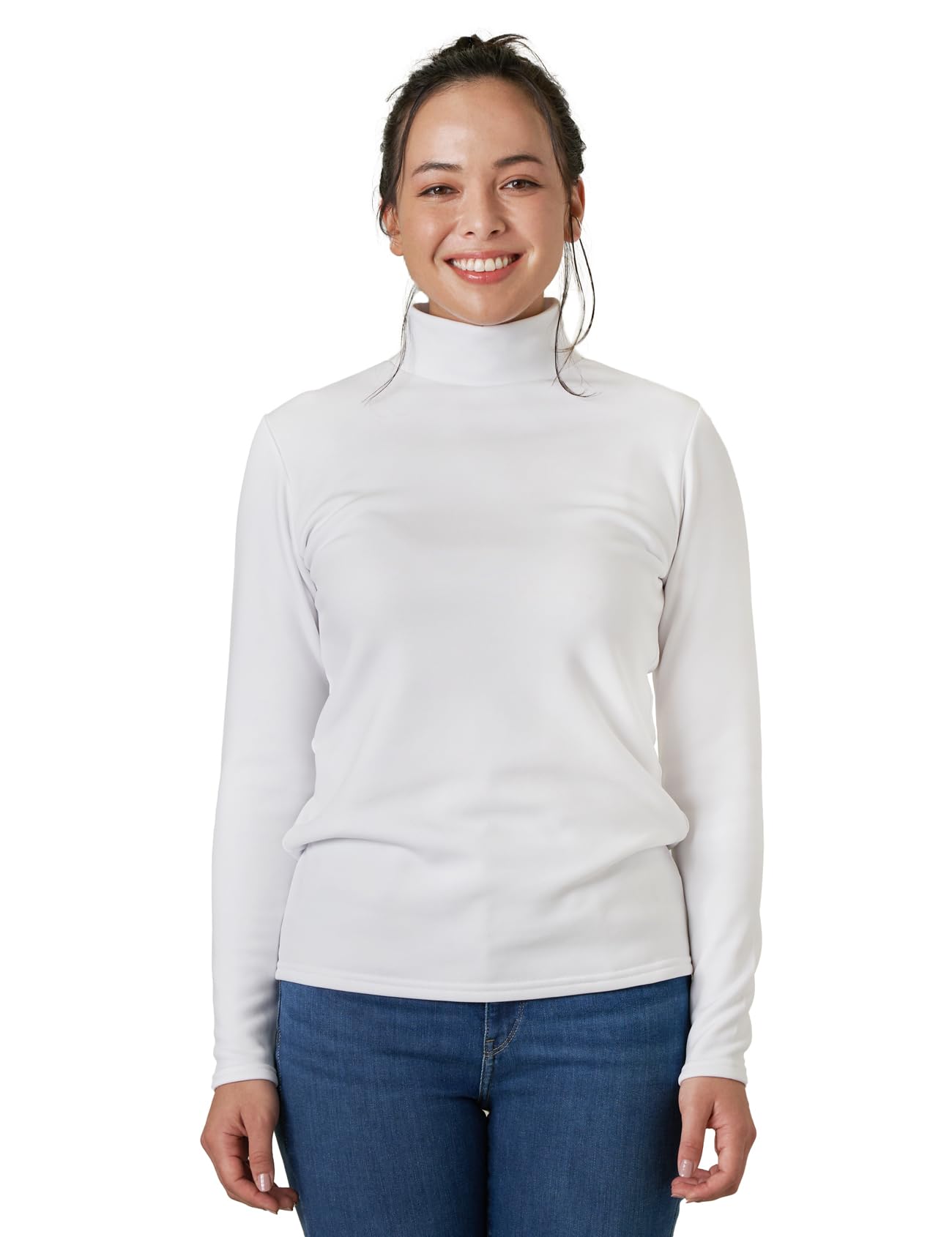LAPASA Donna Maglia Termica Collo a Lupetto L87 L89 - Abbigliamento Termico Traspirante a Maniche Lunghe Fodera in Pile Strato Base