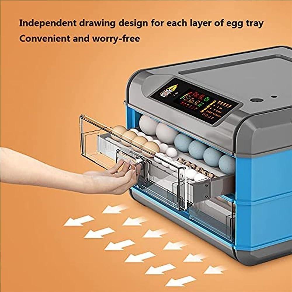 36/48/56/64 Inkubator do jaj kurzych z automatycznym obracaniem jaj i kontrolą wilgotności Inkubator do jaj Odpowiedni dla kur i ptaków ( Size : 64 Eggs )