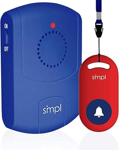 SMPL Localizador de alertas inalámbrico y portátil, Asistencia para ancianos, Sistema de localización del cuidador, Sensores de