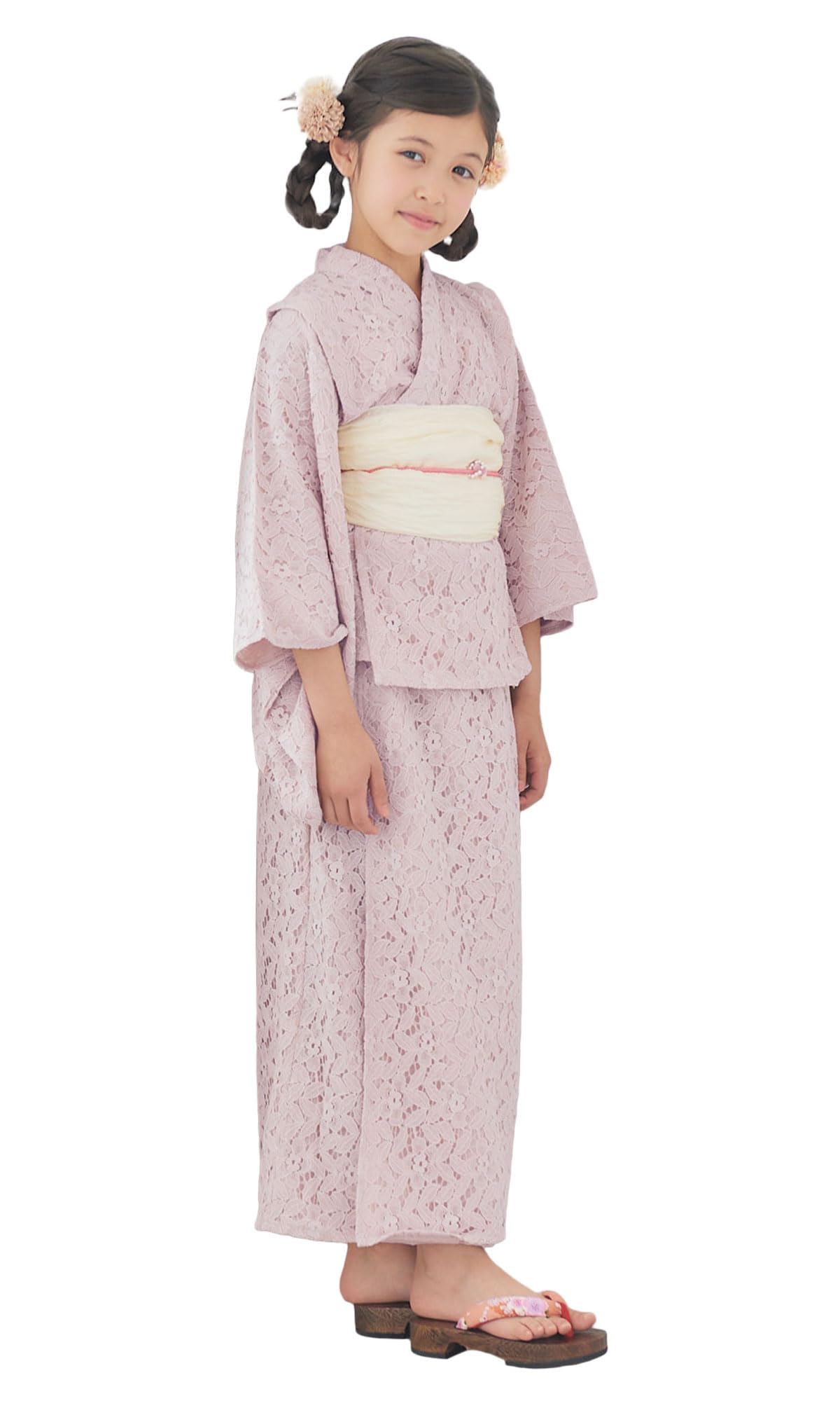 Amazon | [NISHIORI] キッズ 子供 レース 2way 浴衣 セパレート