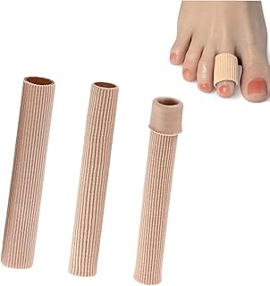 3 piezas Mangas de Los Tubos Dedo del Pie, Dedos de Pie Protector Almohadilla de Gel Suave para Callos, Ampollas, Callosidades, Dedos de Pies y Manos