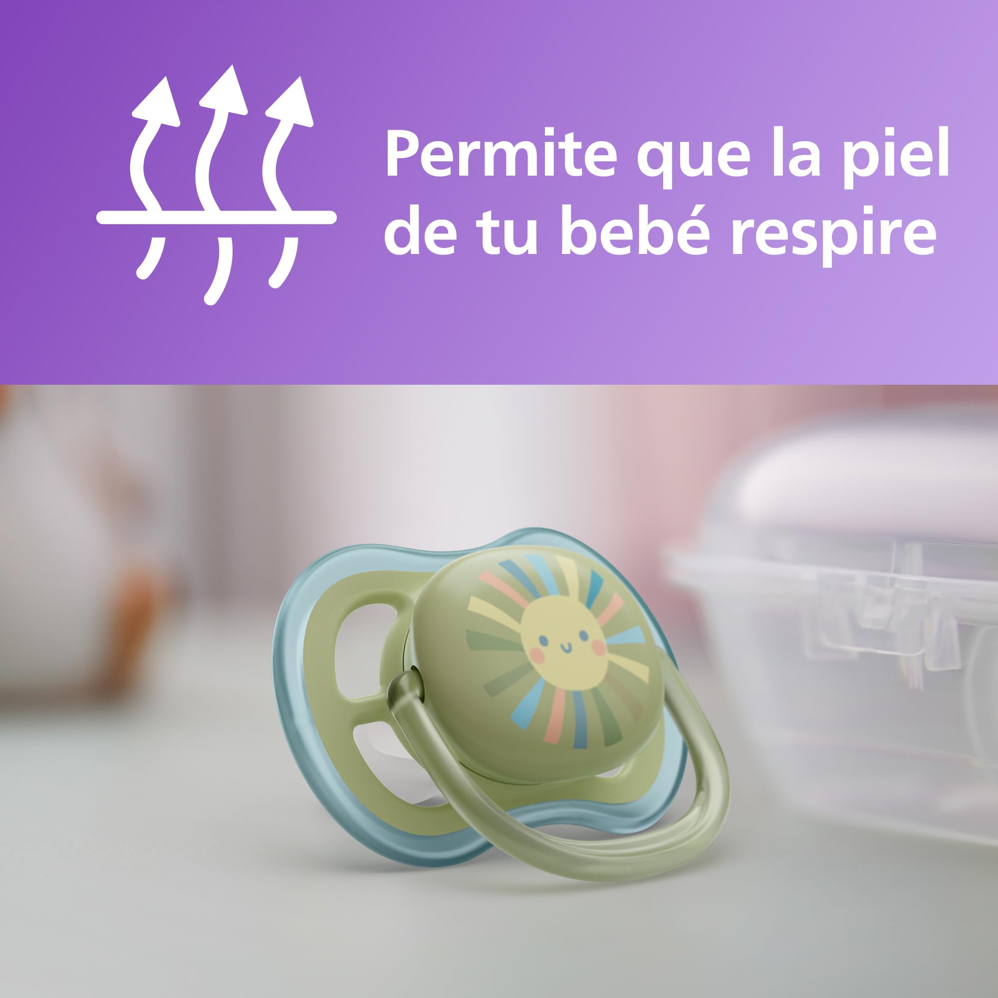 Philips Avent Natural Response, set de regalo para bebés: biberón Natural Response de 125 ml con tetina T2 (para bebés de 0 meses o más), chupete Ultra Air, modelo SCD837/10